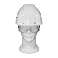 Casque de chantier avec porte-badge